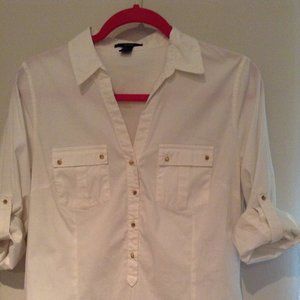 Forever 21 Poplin White Shirt